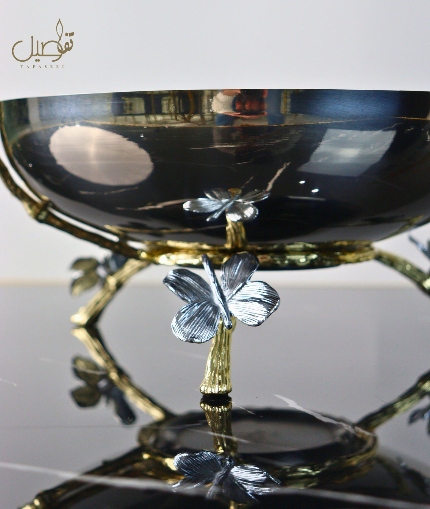 Bol papillon en acier inoxydable