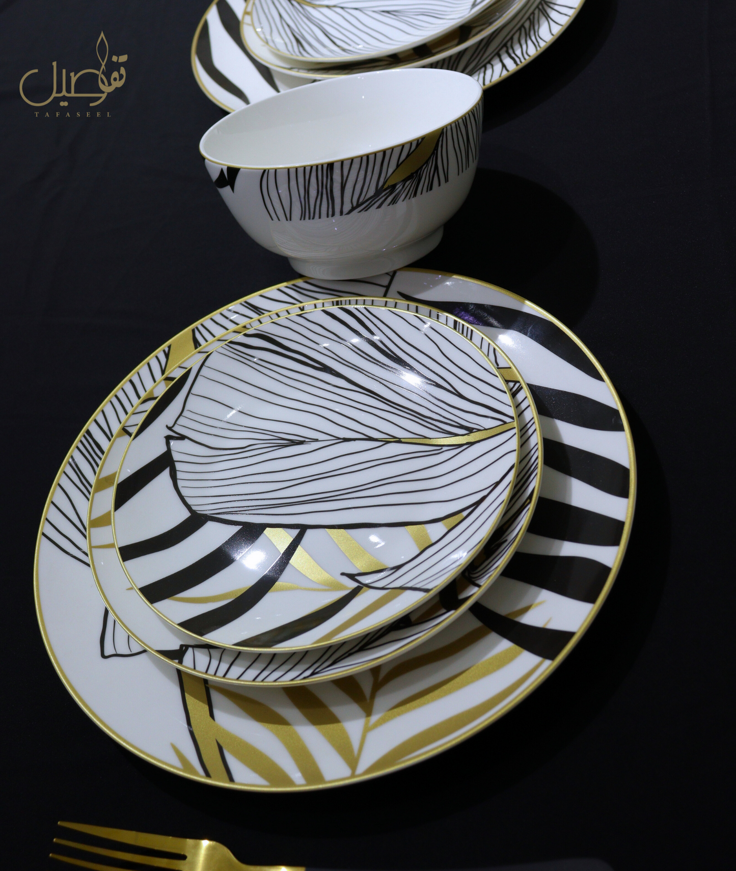 PACK D'ASSIETTE 24 PCS