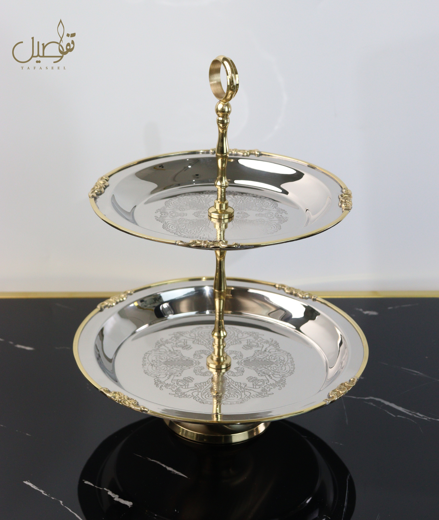 Présentoir à gâteaux à 2 étage