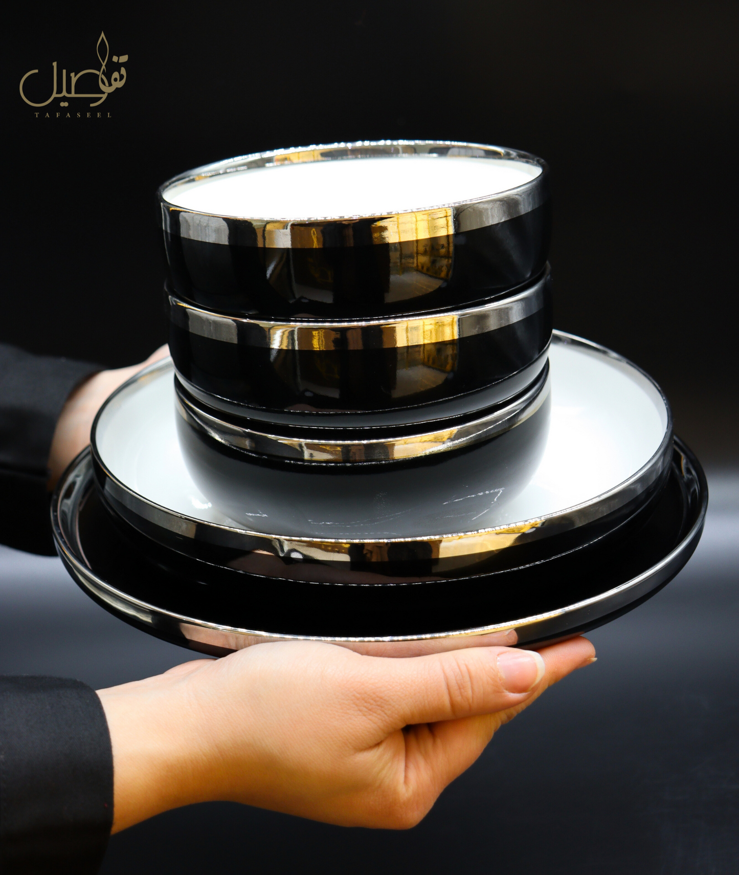 "ENSEMBLE LUXUEUX EN NOIR"🖤